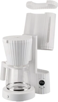 Alessi Filter-koffiezetapparaat Plissé - 1.5 Liter - Zwart - Michele De Lucchi - MDL14 B -Speciaalzaken Voor Keukengerei 0015 MDL14 W 04 1x1 300dpi 1250pxl