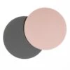 Jay Hill Onderzetters - Vegan Leer - Grijs / Roze - Dubbelzijdig - ø 10 Cm - 6 Stuks -Speciaalzaken Voor Keukengerei 061113998236 1 1