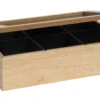 Sakura Tea Theedoos - Hout - 6-vaks - Met Fluweel - 24 X 16 Cm -Speciaalzaken Voor Keukengerei 1 6 vaks 1