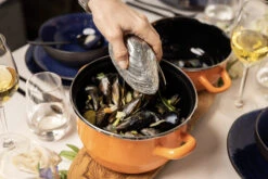 Cosy & Trendy Mosselpan - Oranje - ø 18 Cm / 2.8 Liter -Speciaalzaken Voor Keukengerei 11 Mosselen Anovi 11 1