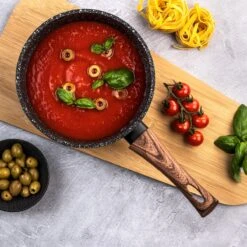 Westinghouse Pannenset Marble Wood (Braadpan ø 24 Cm + Steelpan ø 18 Cm) - Inductie En Alle Andere Warmtebronnen -Speciaalzaken Voor Keukengerei 1200x1200 100