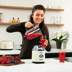 Westinghouse Retro Waterkoker + Broodrooster 2 Sleuven + Blender - Wit -Speciaalzaken Voor Keukengerei 1200x1200 136