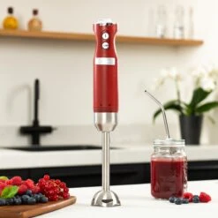 Westinghouse Retro Waterkoker + Broodrooster 2 Sleuven + Staafmixer - Rood -Speciaalzaken Voor Keukengerei 1200x1200 179