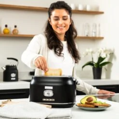 Westinghouse Retro Waterkoker + Broodrooster 2 Sleuven + Staafmixer - Zwart -Speciaalzaken Voor Keukengerei 1200x1200 184