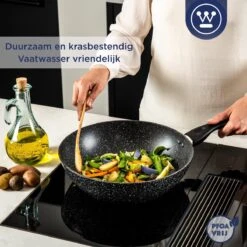 Westinghouse Pannenset Black Marble (Grillpan 28 Cm + Wokpan ø 30 Cm) - Inductie En Alle Andere Warmtebronnen -Speciaalzaken Voor Keukengerei 1200x1200 78