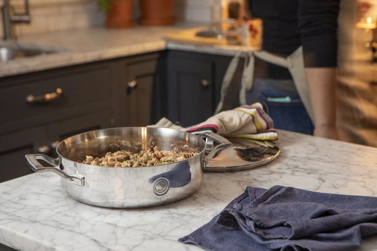 Saveur Selects Hapjespan Voyage - TriPly RVS - ø 25 Cm - Zonder Anti-aanbaklaag 4 Saveur Selects Hapjespan Voyage - TriPly RVS - ø 25 Cm - Zonder Anti-aanbaklaag - Afbeelding 2