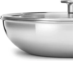 KitchenAid Wokpan - Multi-Ply RVS - ø 28 Cm / 3.6 Liter -Speciaalzaken Voor Keukengerei 1200x999