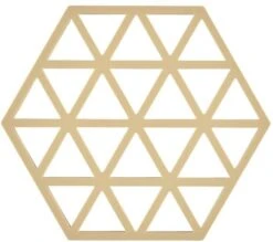 Zone Denmark Pannenonderzetter Triangles - Warm Sand - 16 X 14 Cm