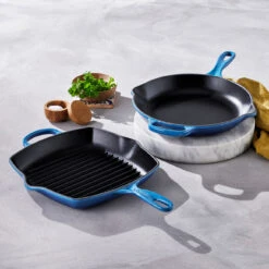 Le Creuset Grillpan Signature - Azure - 26 X 26 Cm - Geëmailleerde Anti-aanbaklaag -Speciaalzaken Voor Keukengerei 20183262200422 alt5