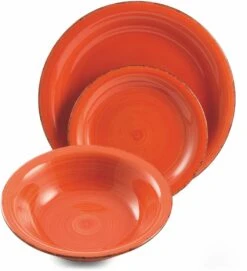 Villa D'Este Serviesset Baita - Colori Caldi - 18-delig / 6 Personen -Speciaalzaken Voor Keukengerei 2171740 d