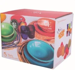 Villa D'Este Serviesset Baita - Colori Caldi - 18-delig / 6 Personen -Speciaalzaken Voor Keukengerei 2171740s