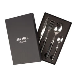Jay Hill Bestekset Couvert Laguiole - Zwart - 4-delig -Speciaalzaken Voor Keukengerei 3 8720812849643 2