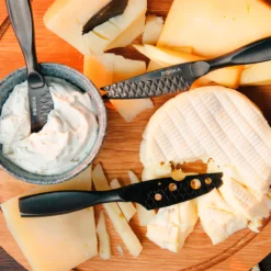 Boska Kaasmessenset Mini Monaco+ Zwart -Speciaalzaken Voor Keukengerei 307088 BOSKACheeseKnifeSetMiniMonaco Black 9 2400x