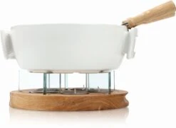 Boska Fondueset Twinkle - 4 Personen - Wit/bruin -Speciaalzaken Voor Keukengerei 340031