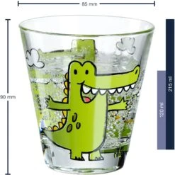 Leonardo Kinderglas Set Bambini Krokodil 215 Ml - 3-Delig -Speciaalzaken Voor Keukengerei 4002541179005 01
