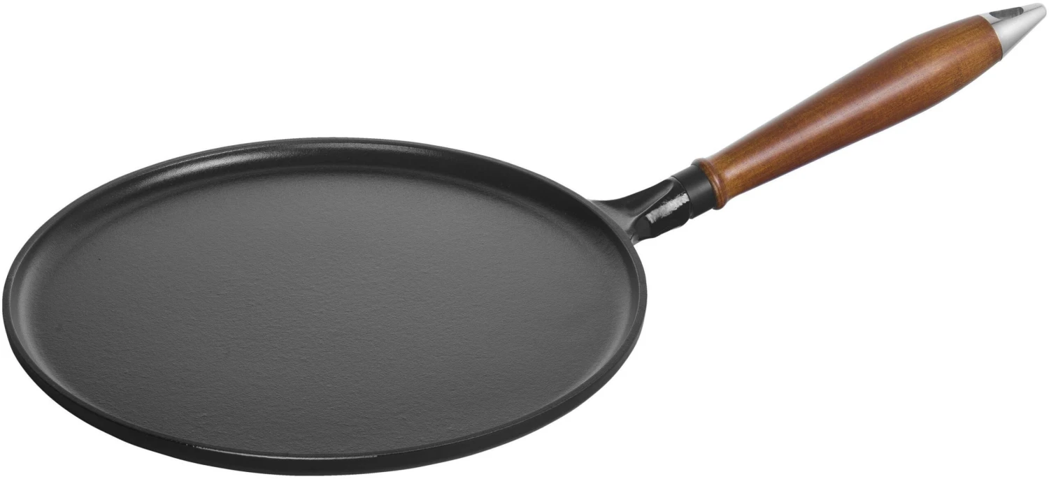 Staub Pannenkoekenpan - Zwart - ø 28 Cm - Geëmailleerde Anti-aanbaklaag 3 Staub Pannenkoekenpan - Zwart - ø 28 Cm - Geëmailleerde Anti-aanbaklaag