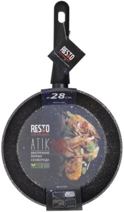 Resto Kitchenware Koekenpan Atik - ø 28 Cm - Standaard Anti-aanbaklaag -Speciaalzaken Voor Keukengerei 4260403577127