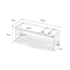 Yamazaki Gootsteenorganiser Tower Wit -Speciaalzaken Voor Keukengerei 5016 dims eu 1000x