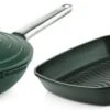 Westinghouse Pannenset Performance (Wokpan + Grillpan) ø 28 Cm - Groen - Inductie En Alle Andere Warmtebronnen -Speciaalzaken Voor Keukengerei 550x193