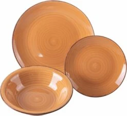 Villa D'Este Serviesset Baita - Chocolate - 18-delig / 6 Personen -Speciaalzaken Voor Keukengerei 5911819 c