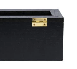 Sakura Tea Theedoos - Zwart - 6-vaks - Met Fluweel - 43 X 9 Cm -Speciaalzaken Voor Keukengerei 6 6 vaks lang 12