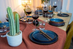 Cosy & Trendy Pizzabord / Onderbord Quintana Blue ø 33 Cm 7 Cosy & Trendy Pizzabord / Onderbord Quintana Blue ø 33 Cm -Speciaalzaken Voor Keukengerei 7 quintana 7 5