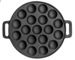 Sareva Poffertjespan - Gietijzer - ø 24 Cm - 19 Poffertjes -Speciaalzaken Voor Keukengerei 7061112070186 1