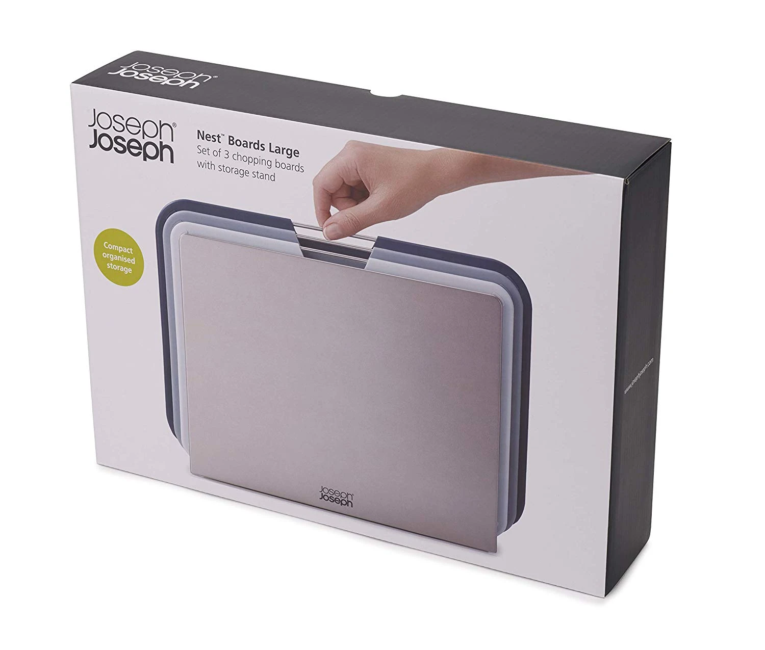 Joseph Joseph 3-delige Snijplankenset Met Houder - Nest Boards - Groot - Grijs 9 Joseph Joseph 3-delige Snijplankenset Met Houder - Nest Boards - Groot - Grijs - Afbeelding 7