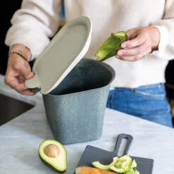 Koziol Tafelprullenbak Bibo Grijs -Speciaalzaken Voor Keukengerei 7605 bibo 701 os