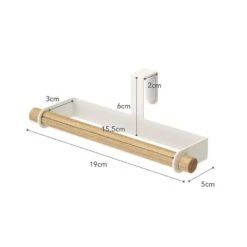 Yamazaki Handdoekhouder Tosca Wit 19 Cm -Speciaalzaken Voor Keukengerei 7818 dims eu 1000x