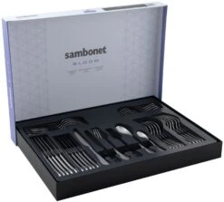 Sambonet Bestekset Bloom - Antique RVS - Monoblock - 36 Delig / 6 Personen -Speciaalzaken Voor Keukengerei 8014808499029 3