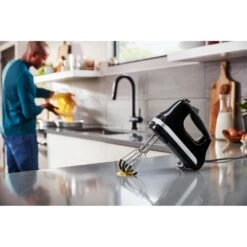 KitchenAid Handmixer - 6 Standen - Onyx Zwart - 5KHM6118EOB -Speciaalzaken Voor Keukengerei 859711634760 1
