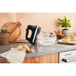 KitchenAid Handmixer - 6 Standen - Onyx Zwart - 5KHM6118EOB -Speciaalzaken Voor Keukengerei 859711634760 2