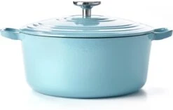 BK Braadpan Bourgogne - Aqua Blue - ø 24 Cm / 4.2 Liter -Speciaalzaken Voor Keukengerei 8718311317527