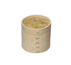 Sareva Stoommandje - Bamboe - 2-laags - ø 15 Cm -Speciaalzaken Voor Keukengerei 8720364451059 1