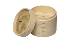 Sareva Stoommandje - Bamboe - 2-laags - ø 15 Cm -Speciaalzaken Voor Keukengerei 8720364451059 3