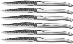 Jay Hill Steakmessen Laguiole - Raw Black - RVS - 6 Stuks -Speciaalzaken Voor Keukengerei 8720364453435 2