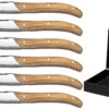 Jay Hill Steakmessen Laguiole - Raw Black - Olijfhout - 6 Stuks -Speciaalzaken Voor Keukengerei 8720364453459