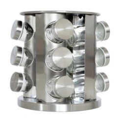 Blackwell Kruidenrek / Kruidencarrousel - Inclusief 12 Kruidenpotjes - RVS -Speciaalzaken Voor Keukengerei 8720364455521 1 1