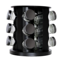 Blackwell Kruidenrek / Kruidencarrousel - Inclusief 12 Kruidenpotjes - Zwart -Speciaalzaken Voor Keukengerei 8720364455545 2 1