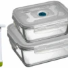 Sareva Vacuum Ovenschalen / Vershoudbakjes - Hittebestendig Glas - 3 Delige Set / 970 Ml + 1.7 Ltr -Speciaalzaken Voor Keukengerei 8720364455873 1