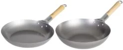 Pannenset Voccelli (Koekenpan ø 28 Cm & Wokpan ø 30 Cm) - Zonder Anti-aanbaklaag