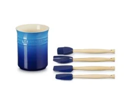 Le Creuset Spatelset - Met Spatelpot - Premium - Azure - 5-delig -Speciaalzaken Voor Keukengerei 91057001220000 alt2