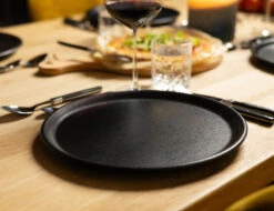 Jay Hill Pizzaborden Speckle Black - ø 32 Cm - 4 Stuks -Speciaalzaken Voor Keukengerei AR7A5848
