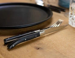 Jay Hill Bestekset Couvert Laguiole - Zwart - 4-delig -Speciaalzaken Voor Keukengerei AR7A5876