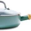 GreenPan Hapjespan Met Deksel - Mayflower - ø 24 Cm / 2.6 Liter - Keramische Anti-aanbaklaag -Speciaalzaken Voor Keukengerei Afbeeldingen CL 84