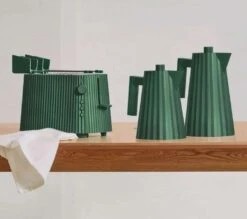 Alessi Citruspers Plissé - Elektrisch - Groen - Michele De Lucchi - MDL07 GR -Speciaalzaken Voor Keukengerei Alessi Plisse Groen 3