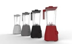 Alessi Blender Plissé - 5 Snelheden + Turbostand - Grijs - Michele De Lucchi - 1.5 Liter - MDL09 G -Speciaalzaken Voor Keukengerei Alles Alessi Blendera 1