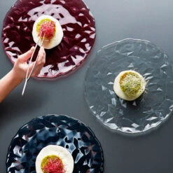 Bormioli Rocco Pizzabord / Onderbord Diamond Transparant ø 33 Cm -Speciaalzaken Voor Keukengerei Bormioli Onderbord Diamond Sfeer