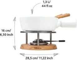 Boska Fondueset - 4 Personen - Wit -Speciaalzaken Voor Keukengerei Boska Fondueset 4 personen wit 3